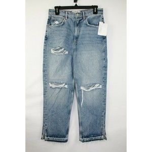 We The Free Women's Juniors Destressed Cropped Jeans Size Small 28" Waist